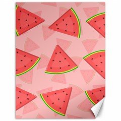 Background Watermelon Pattern Fruit Food Sweet Canvas 12  X 16  by Jancukart