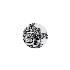Scarface Movie Traditional Tattoo 1  Mini Buttons by tradlinestyle