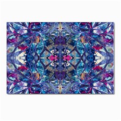 Denim On Pour Postcards 5  X 7  (pkg Of 10) by kaleidomarblingart