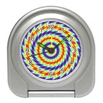 Mandala Kaleidoscope Background Travel Alarm Clock Front
