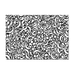 Question Mark Typographic Motif Random Pattern Sticker A4 (10 Pack) by dflcprintsclothing