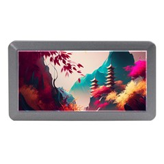 Asia Japan Pagoda Colorful Vintage Memory Card Reader (mini) by Ravend