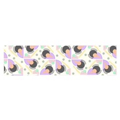 Pattern Pastel Drawing Art Oblong Satin Scarf (16  X 60 ) by Uceng