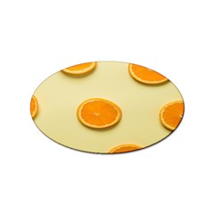 Fruite Orange Sticker Oval (100 Pack) by artworkshop