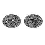 Arctic Monkeys Digital Wallpaper Pattern No People Creativity Cufflinks (Oval) Front(Pair)