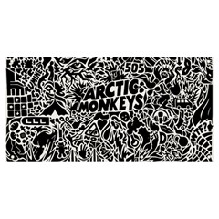 Arctic Monkeys Digital Wallpaper Pattern No People Creativity Banner And Sign 8  X 4  by Sudhe