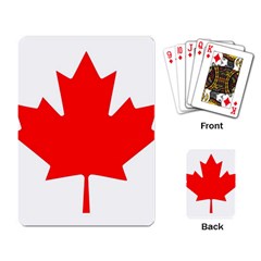 Canada Flag Canadian Flag View Playing Cards Single Design (rectangle) by Ravend