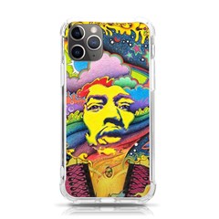 Psychedelic Rock Jimi Hendrix Iphone 11 Pro 5 8 Inch Tpu Uv Print Case by Jancukart