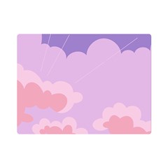 Sky Nature Sunset Clouds Space Fantasy Sunrise One Side Premium Plush Fleece Blanket (mini) by Ravend