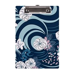 Flowers Pattern Floral Ocean Abstract Digital Art A5 Acrylic Clipboard by Ravend