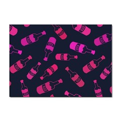 Wine Wine Bottles Background Graphic Sticker A4 (100 Pack) by Ravend