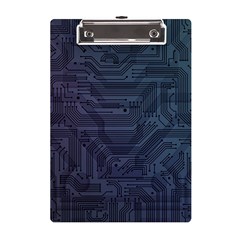 Circuit Board Circuits Mother Board Computer Chip A5 Acrylic Clipboard by Ravend