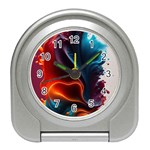 Ai Generated Swirl Splash Blaze Design Art Travel Alarm Clock Front