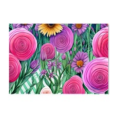 Charming Watercolor Flowers Crystal Sticker (a4) by GardenOfOphir