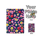 Botanical Flowers Pattern Playing Cards 54 Designs (Mini) Front - HeartJ