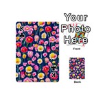 Botanical Flowers Pattern Playing Cards 54 Designs (Mini) Front - ClubK