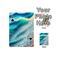 Pastel Beach Wave Playing Cards 54 Designs (mini) by GardenOfOphir