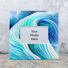 The Power Of The Ocean Iii White Box Photo Frame 4  X 6  by GardenOfOphir