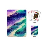 Pastel Hues Ocean Waves Playing Cards Single Design (Mini) Back
