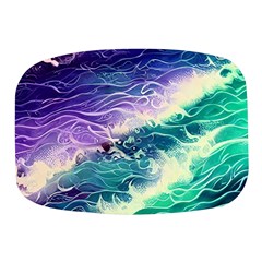 Pastel Hues Ocean Waves Mini Square Pill Box by GardenOfOphir