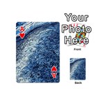 Waves Of The Ocean Playing Cards 54 Designs (Mini) Front - HeartA