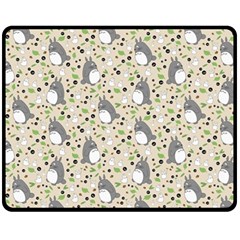 Pattern My Neighbor Totoro One Side Fleece Blanket (medium) by Jancukart