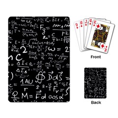 E=mc2 Text Science Albert Einstein Formula Mathematics Physics Playing Cards Single Design (rectangle) by Jancukart