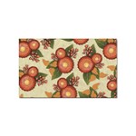 Flowers Leaves Pattern Flora Botany Drawing Art Sticker Rectangular (100 pack) Front