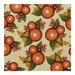 Flowers Leaves Pattern Flora Botany Drawing Art Banner and Sign 3  x 3  Front