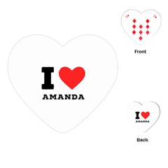 I Love Amanda Playing Cards Single Design (heart) by ilovewhateva