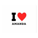 I love amanda Premium Plush Fleece Blanket (Large) 80 x60  Blanket Front