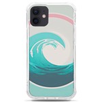Tidal Wave Ocean Sea Tsunami Wave Minimalist iPhone 12 mini TPU UV Print Case	 Front