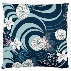 Flowers Pattern Floral Ocean Abstract Digital Art Standard Premium Plush Fleece Cushion Case (one Side) by Pakemis