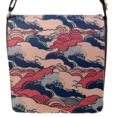 Waves Ocean Sea Water Pattern Rough Seas Flap Closure Messenger Bag (s) by Pakemis