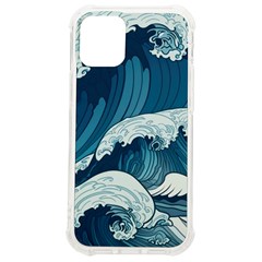 Waves Ocean Sea Pattern Water Tsunami Rough Seas Iphone 12 Mini Tpu Uv Print Case	 by Pakemis