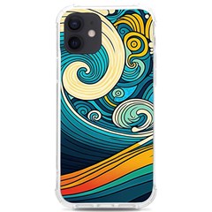 Waves Wave Ocean Sea Abstract Whimsical Abstract Art Iphone 12/12 Pro Tpu Uv Print Case by Pakemis