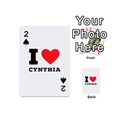 I Love Cynthia Playing Cards 54 Designs (mini) by ilovewhateva