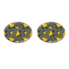 Background Pattern Texture Design Wallpaper Cufflinks (oval) by Wegoenart