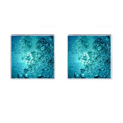 Nature Wallpaper Bubbles Water Bubbly Cufflinks (square) by Wegoenart