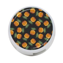 Pineapple Background Pineapple Pattern 4-port Usb Hub (one Side) by Wegoenart