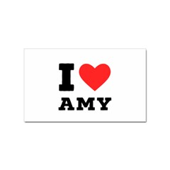 I Love Amy Sticker Rectangular (100 Pack) by ilovewhateva