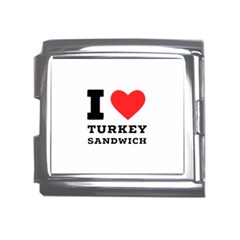 I Love Turkey Sandwich Mega Link Italian Charm (18mm) by ilovewhateva