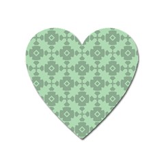 Pattern Heart Magnet by GardenOfOphir