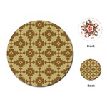 Pattern 6 Playing Cards Single Design (Round) Front