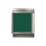 Green Pattern Italian Charm (13mm) Front
