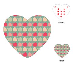 Colorful Slugs Playing Cards Single Design (heart) by GardenOfOphir