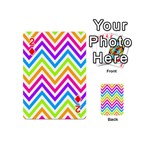 Bright Chevron Playing Cards 54 Designs (Mini) Front - Diamond2