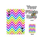 Bright Chevron Playing Cards 54 Designs (Mini) Front - ClubK