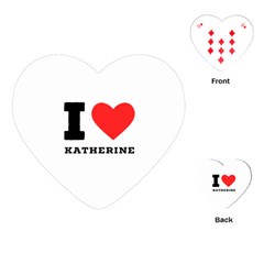 I Love Katherine Playing Cards Single Design (heart) by ilovewhateva