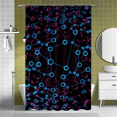 Artificial Intelligence Network Shower Curtain 48  X 72  (small)  by Semog4